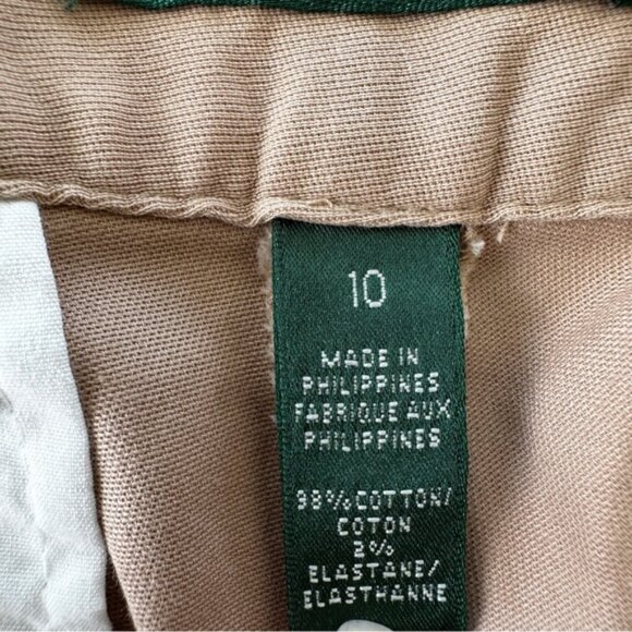 Ralph Lauren Chinos Classic Flat-Front Design, High-rise, Straight Leg, Cotton - Picture 11 of 14